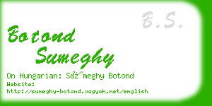 botond sumeghy business card